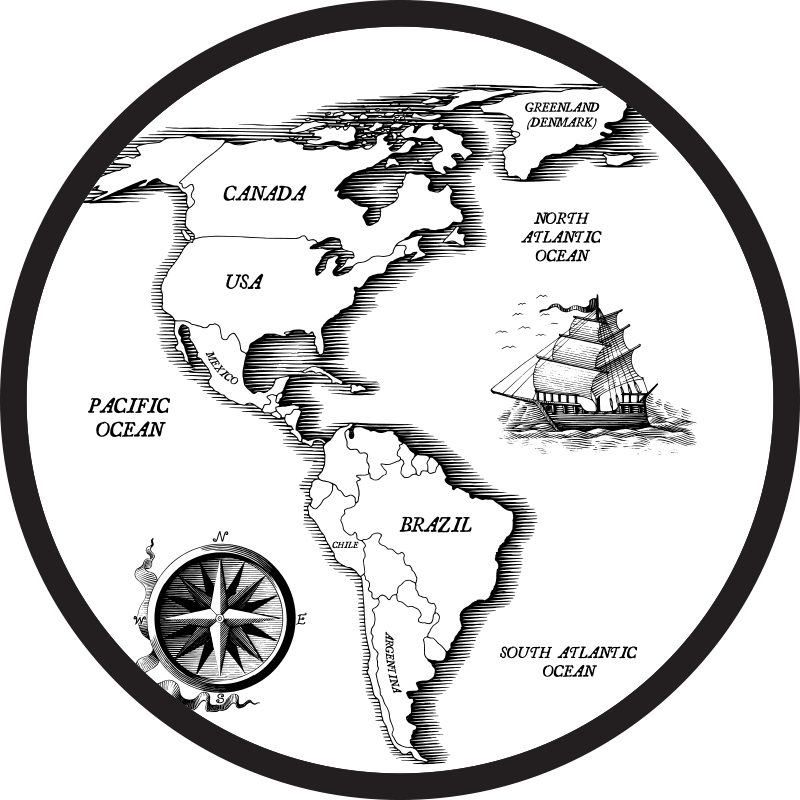 Tapis vinyle carte du monde élégance cartographique - TenStickers