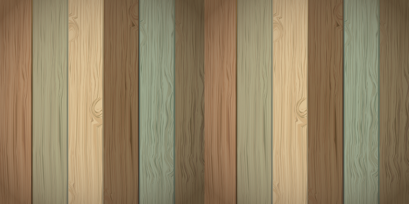 Tapis vinyle imitation parquet planches multicolores - TenStickers