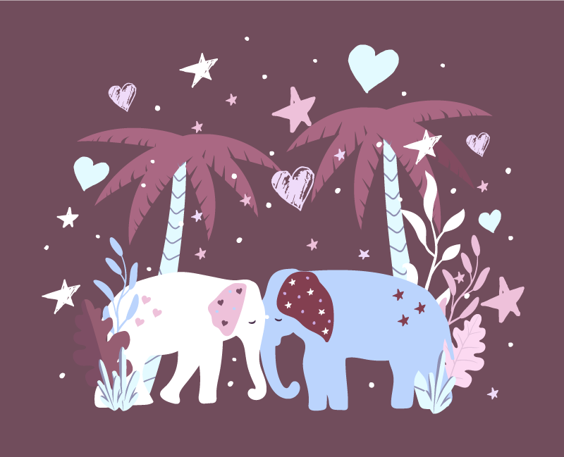 Tapis vinyle pour enfants safari enfants - TenStickers