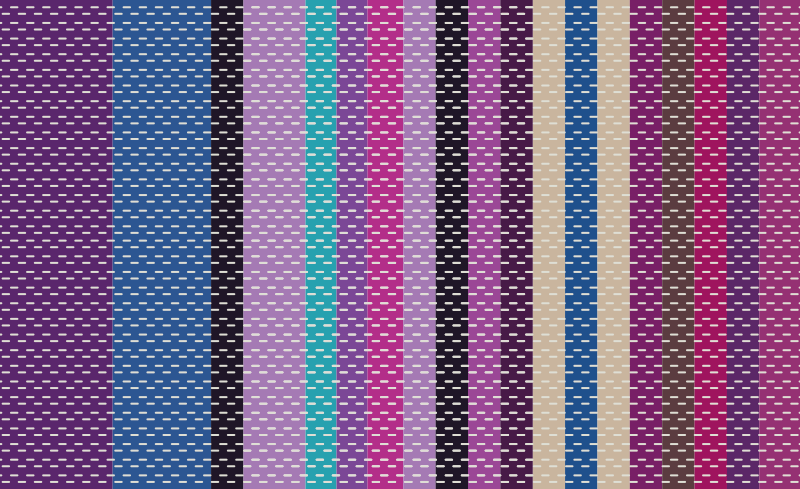 Tapis vinyle chambre lignes rayées colorées - TenStickers