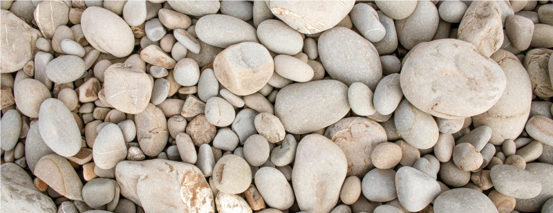 Tapis vinyle cuisine galets clairs - TenStickers