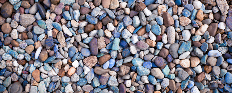 Tapis vinyle cuisine arrangement de galets - TenStickers