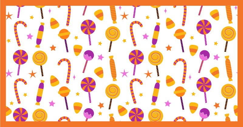 Tapis vinyle cuisine conception de bonbons colorés - TenStickers