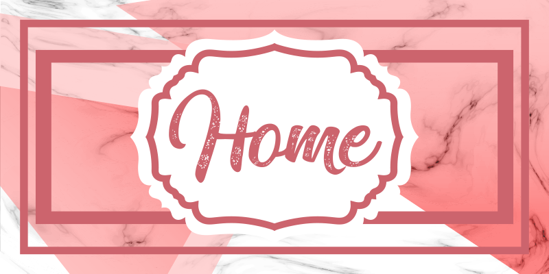 Tapis vinyle citation déclaration de maison chic - TenStickers