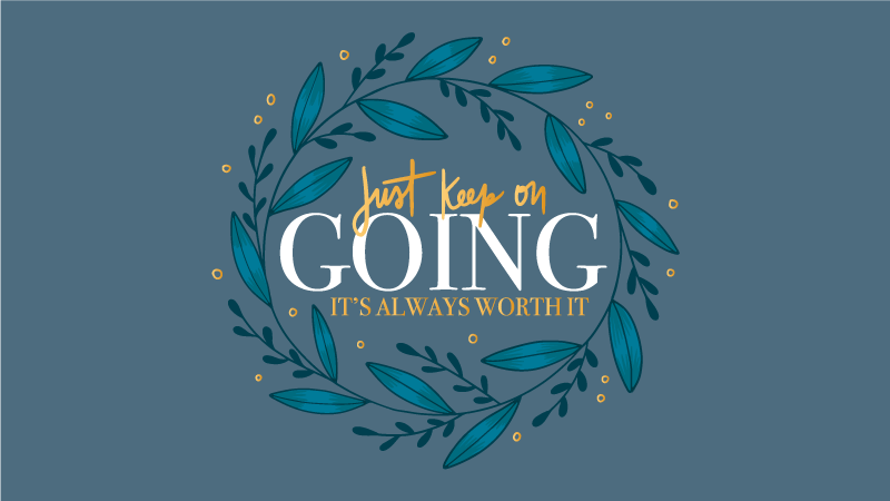 Tapis vinyle citation continue simplement - TenStickers