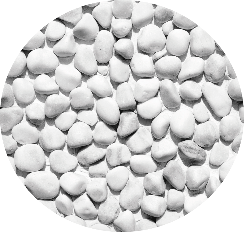 Tapis vinyle pierre motif de galets lisses - TenStickers