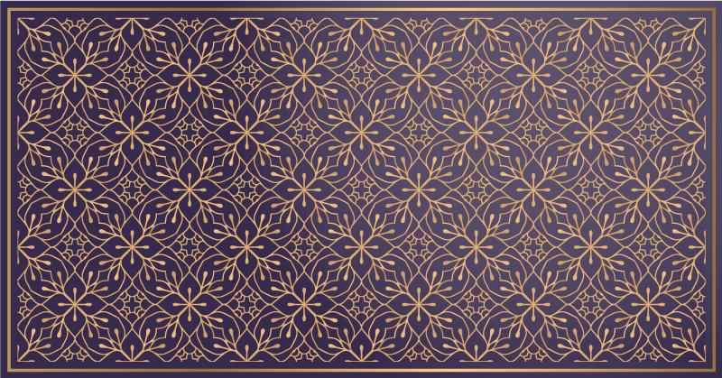 Tapis vinyle plantes concept floral élégant - TenStickers