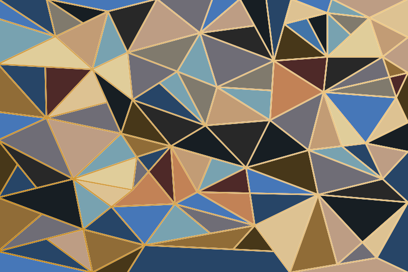 Tapis vinyle géométrique motif triangle - TenStickers