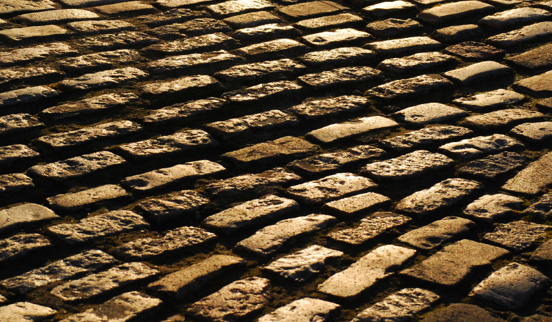 Tapis vinyle effet pierre Pavés écossais - TenStickers