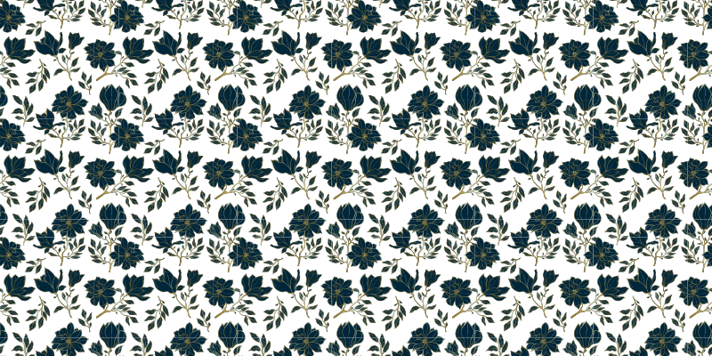 Tapis vinyle plantes conception de beauté florale - TenStickers