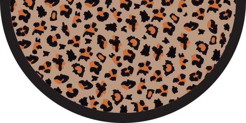 Tapis vinyle motif animal impression léopard audacieuse - TenStickers