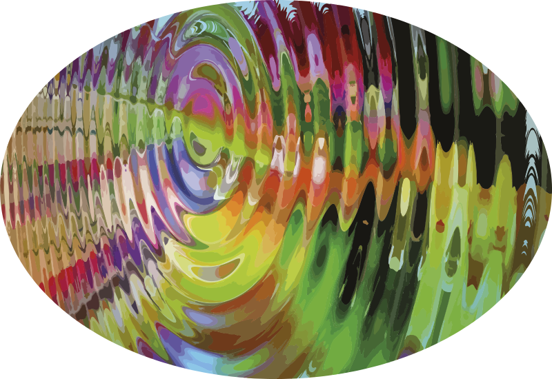 Tapis vinyle textures motif ondulé coloré - TenStickers