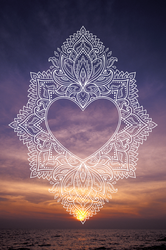 Tapis vinyle mandala design élégant et chaleureux - TenStickers