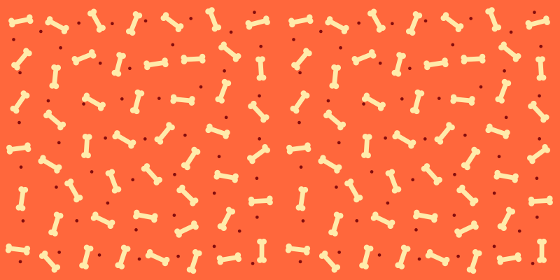 Tapis vinyle entrée motif osseux - TenStickers