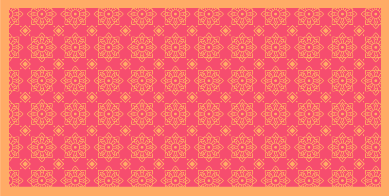 Tapis vinyle salon carreaux roses sophistiqués - TenStickers