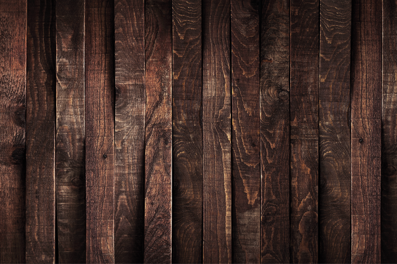 Tapis vinyle en bois Maison vintage de planche de bois - TenStickers