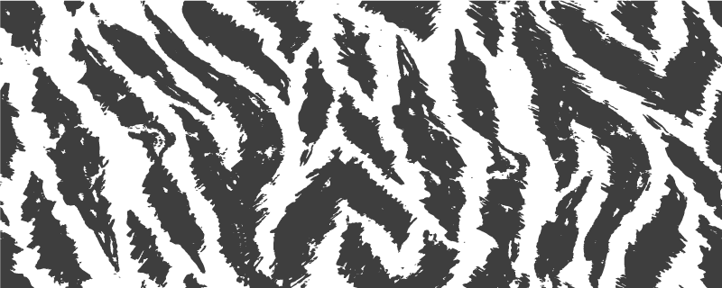 Tapis vinyle motif animal concept de rayures zébrées - TenStickers