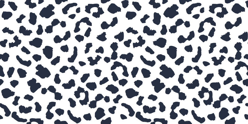 Tapis vinyle motif animal tache léopard - TenStickers