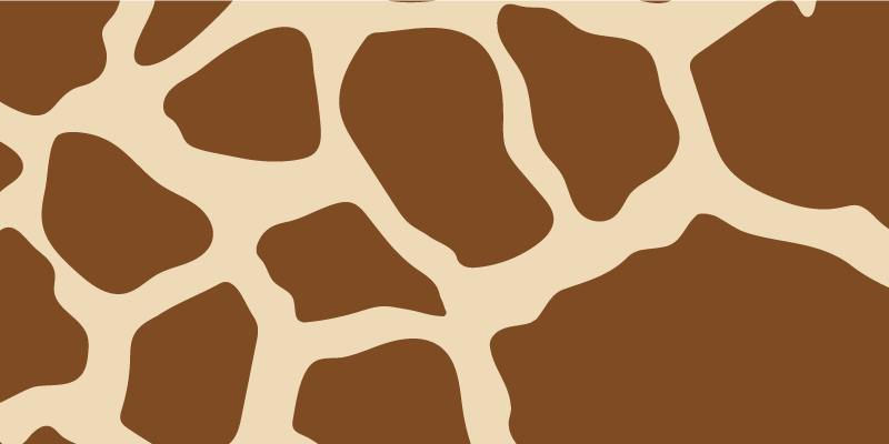 Tapis vinyle motif animal style girafe - TenStickers