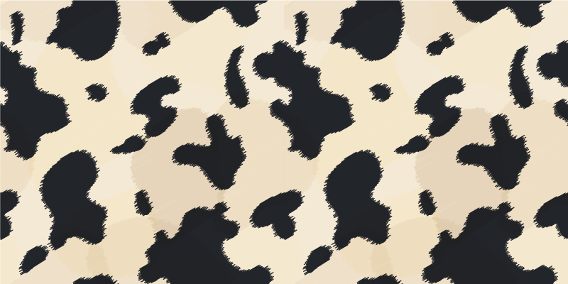 Tapis vinyle motif animal style de taches de vache - TenStickers