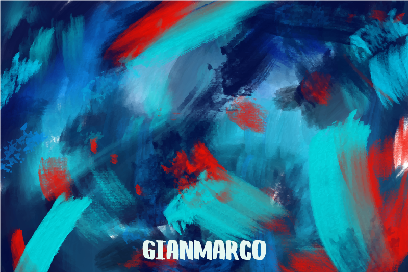 Tapis vinyle moderne Couleurs et nom - TenStickers