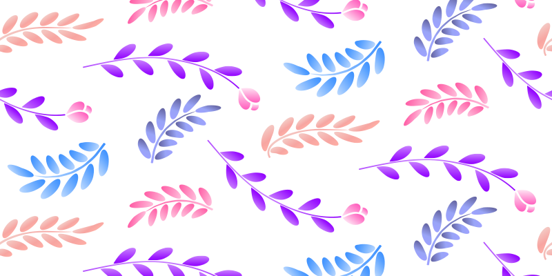 Tapis vinyle plantes élément de feuille botanique - TenStickers