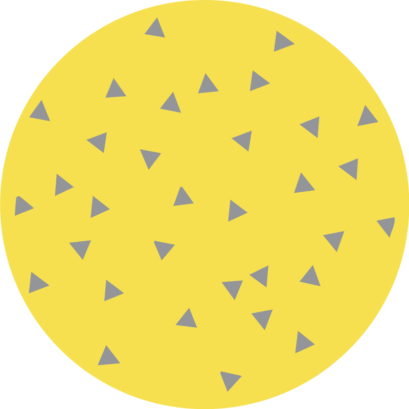 Tapis vinyle géométrique conception de triangle jaune - TenStickers