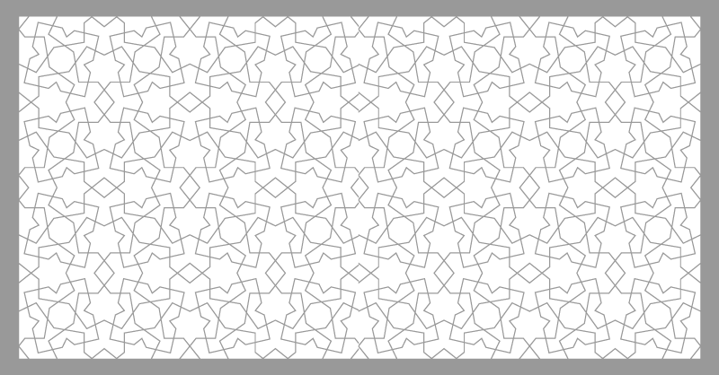 Tapis mosaique vinyle motifs géométriques sophistiqués - TenStickers