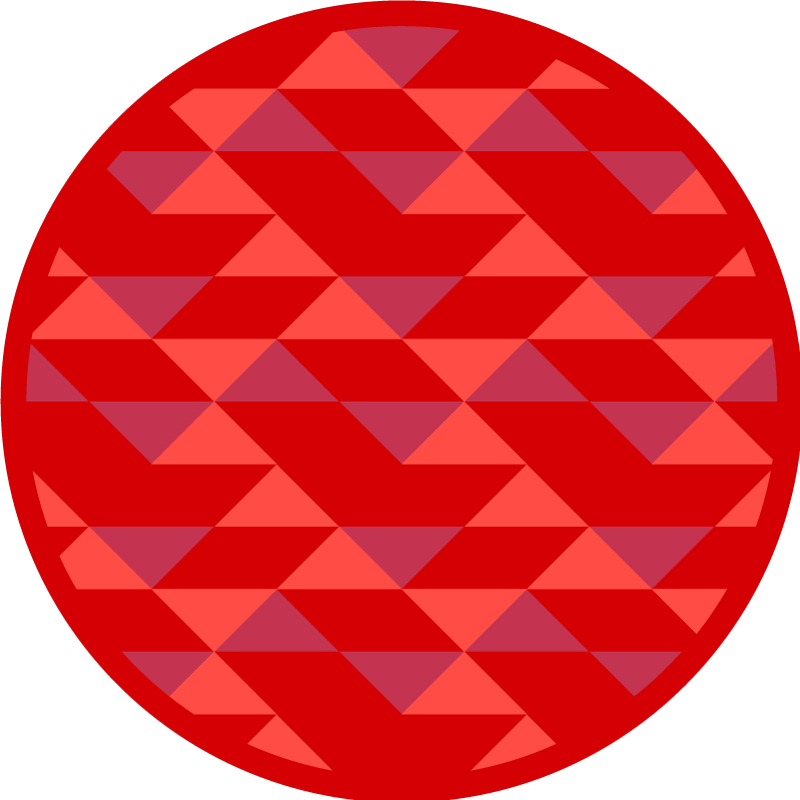 Tapis vinyle carreaux Petits triangles rouges - TenStickers