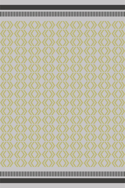 Tapis vinyle salon cadre en nid d'abeille - TenStickers