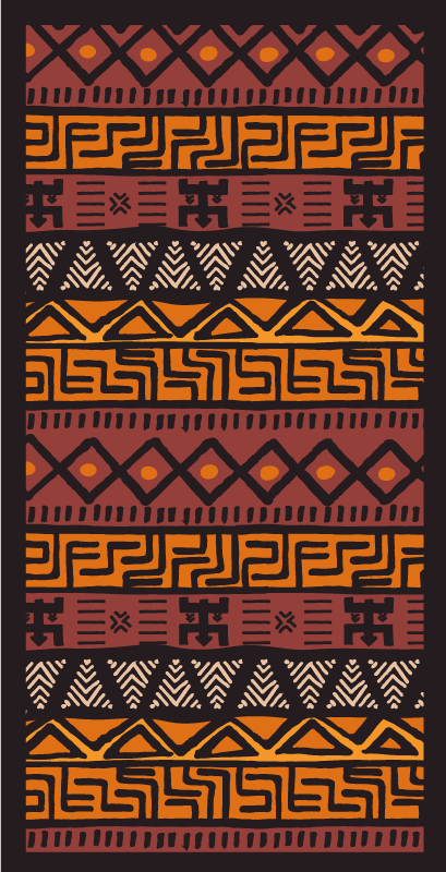 Tapis de cuisine motif ethnique style africain - TenStickers