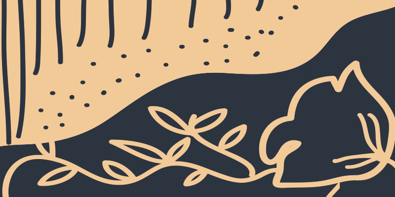 Tapis vinyle nature motif feuillu beige - TenStickers