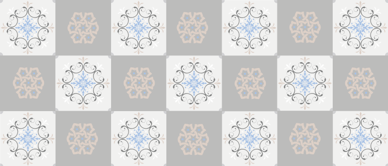 Tapis vinyle carreaux de ciment élégants et texturés - TenStickers