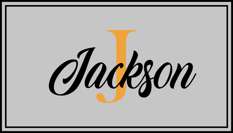 Tapis vinyle personnalisé nom et affichage initial - TenStickers