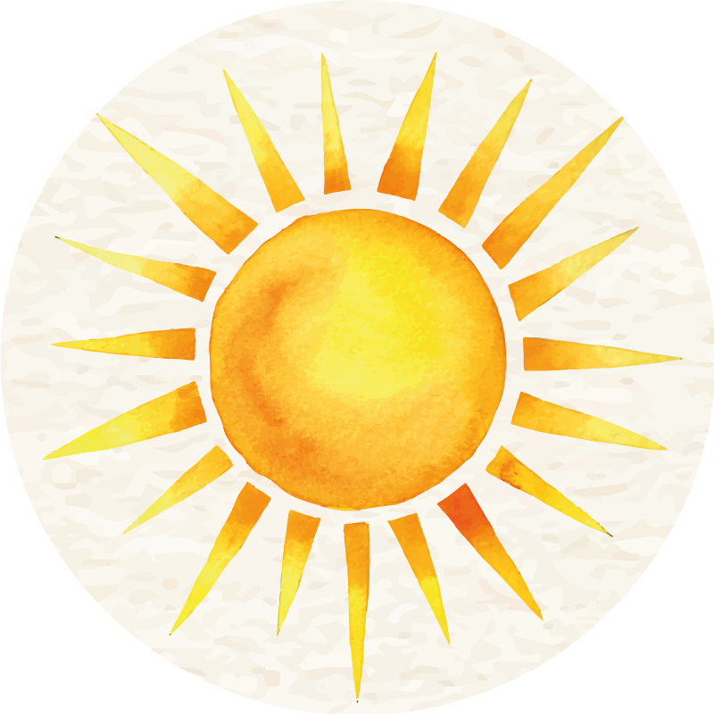 Tapis vinyle nature éclat ensoleillé - TenStickers