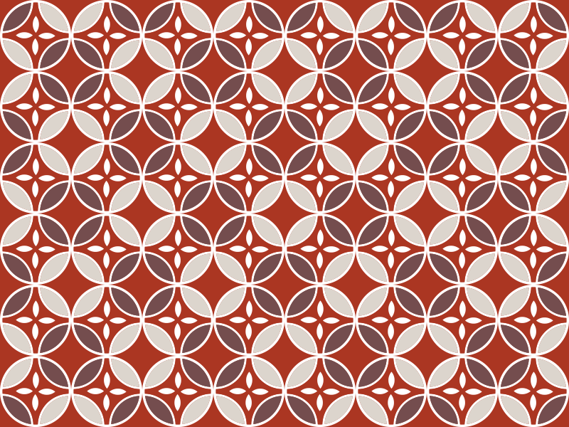 Tapis vinyle cuisine carreaux de ciment fond rouge - TenStickers