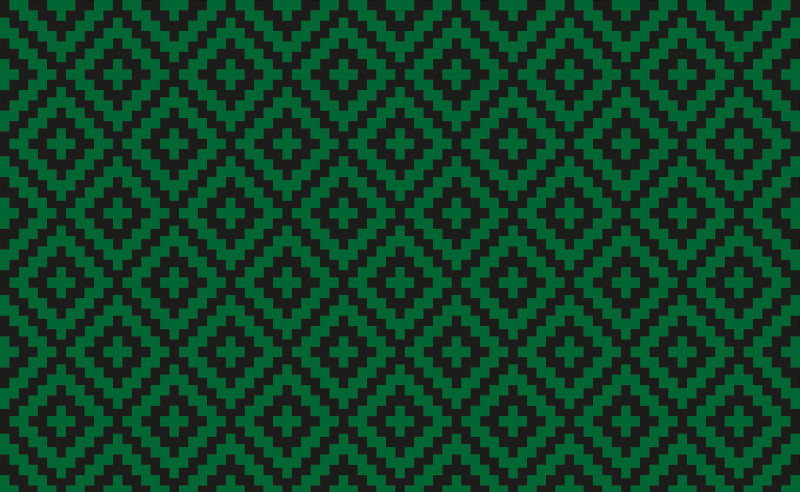 Tapis vinyle cuisine motif diamant vert - TenStickers