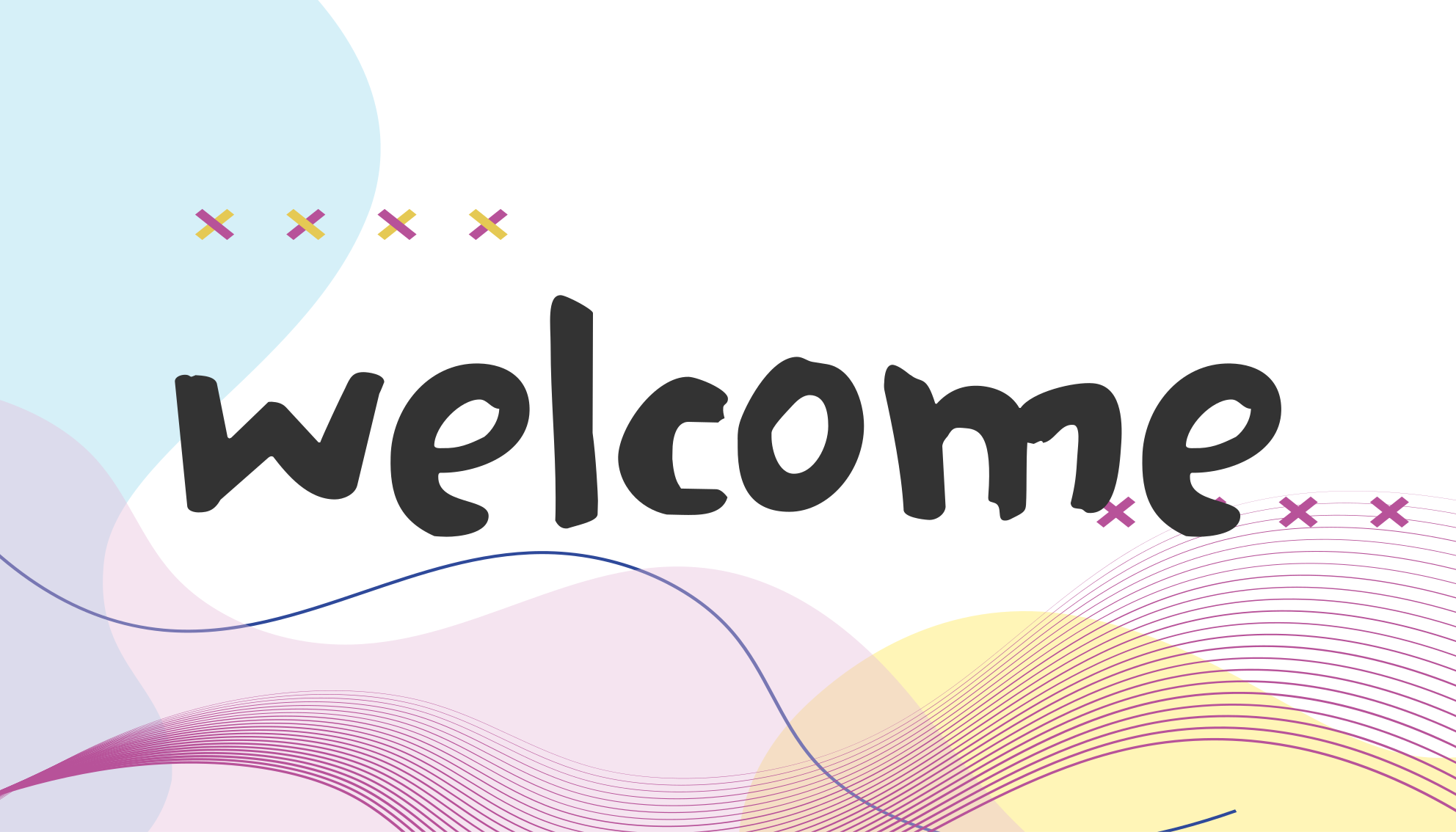 Tapis vinyle entrée bienvenue abstrait moderne - TenStickers