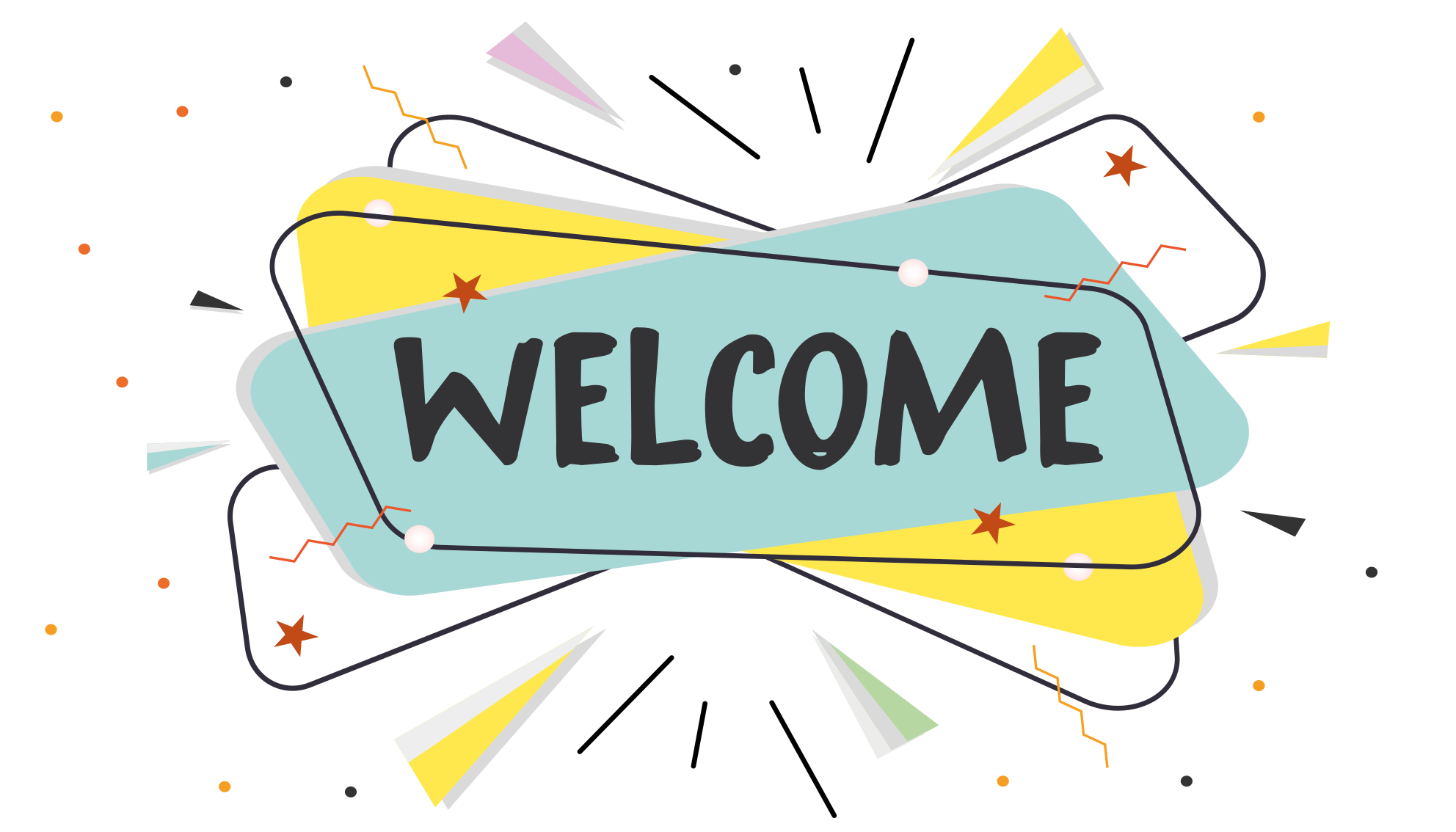 Tapis vinyle entrée résumé bienvenue - TenStickers