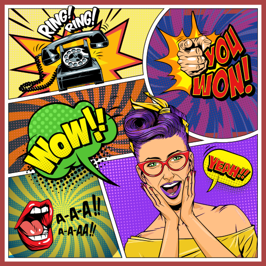 Tapis vinyle autres tapis expressions pop art - TenStickers