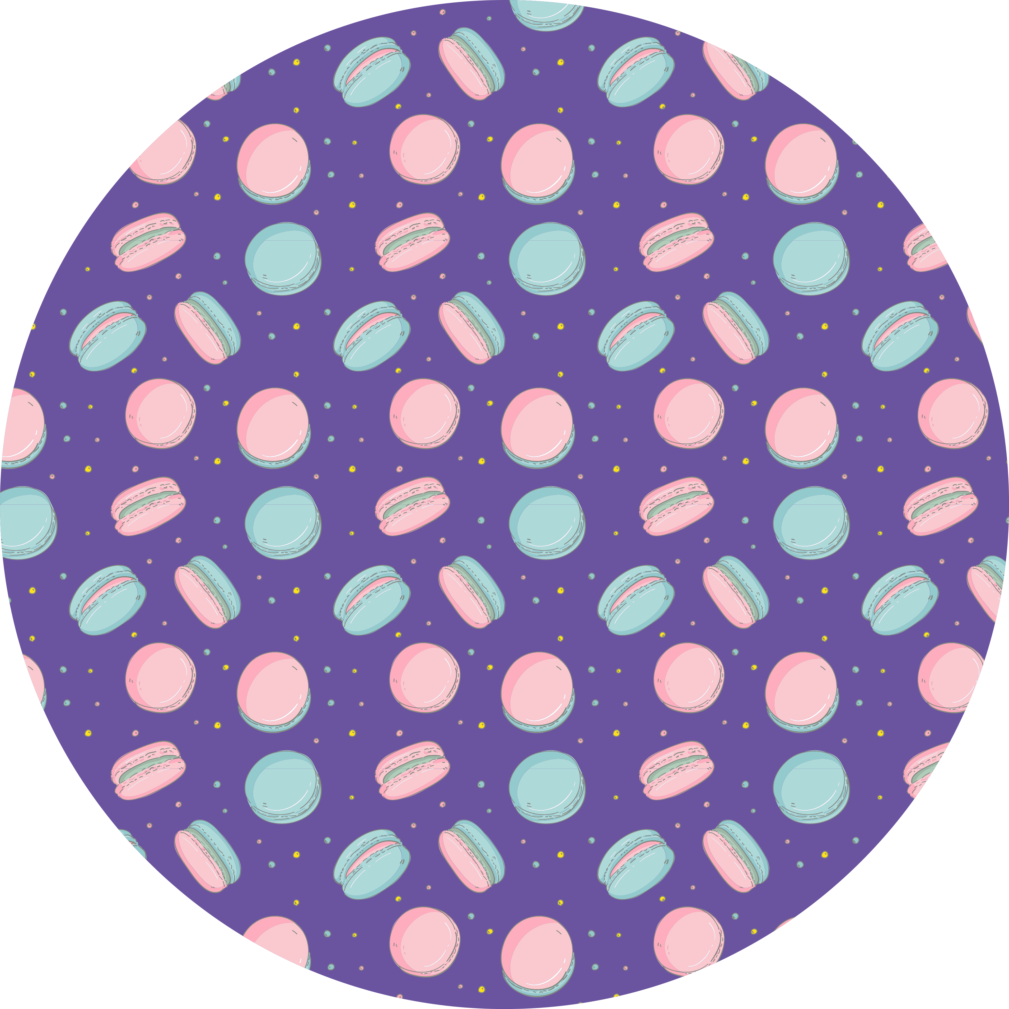 Tapis vinyle pour enfants motif macaron coloré - TenStickers