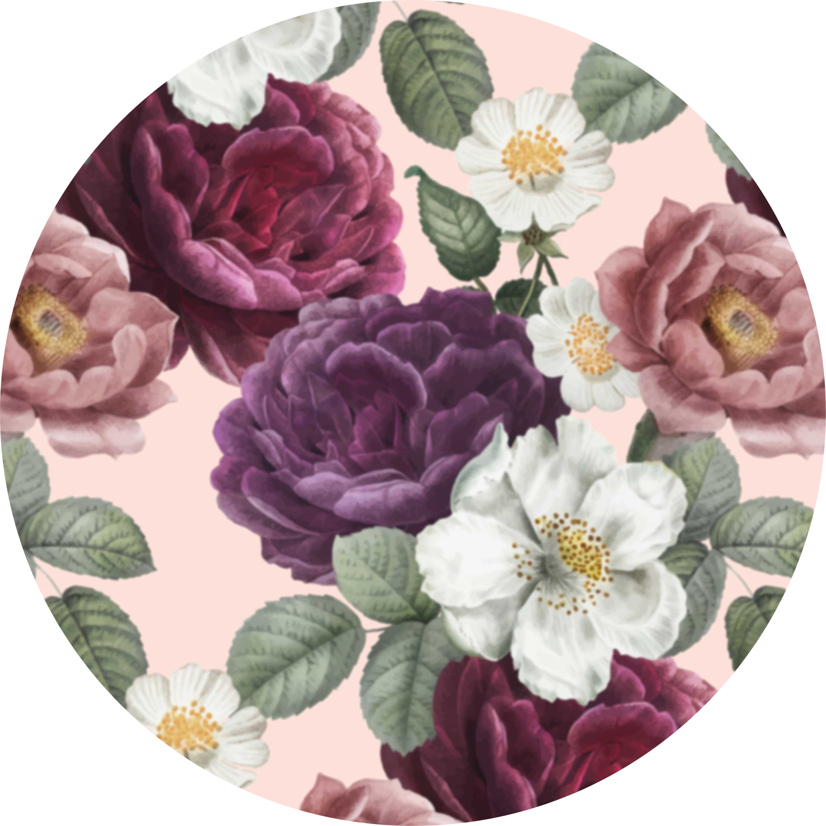 Tapis vinyle plantes arrangement floral élégant - TenStickers