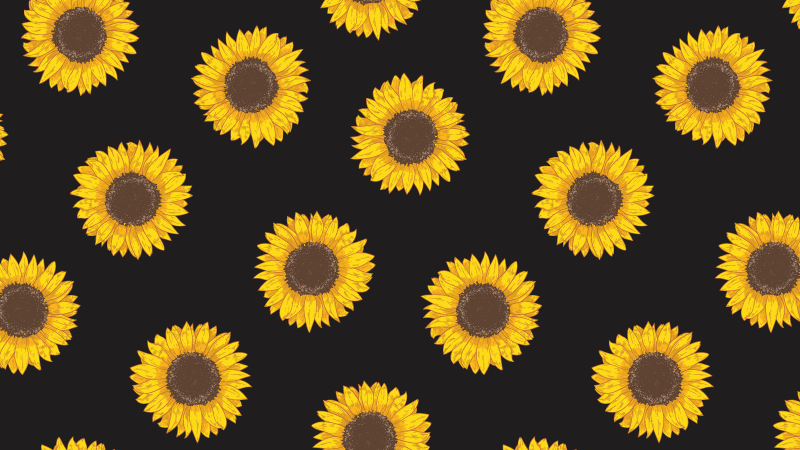 Tapis vinyle plantes motif tournesols - TenStickers