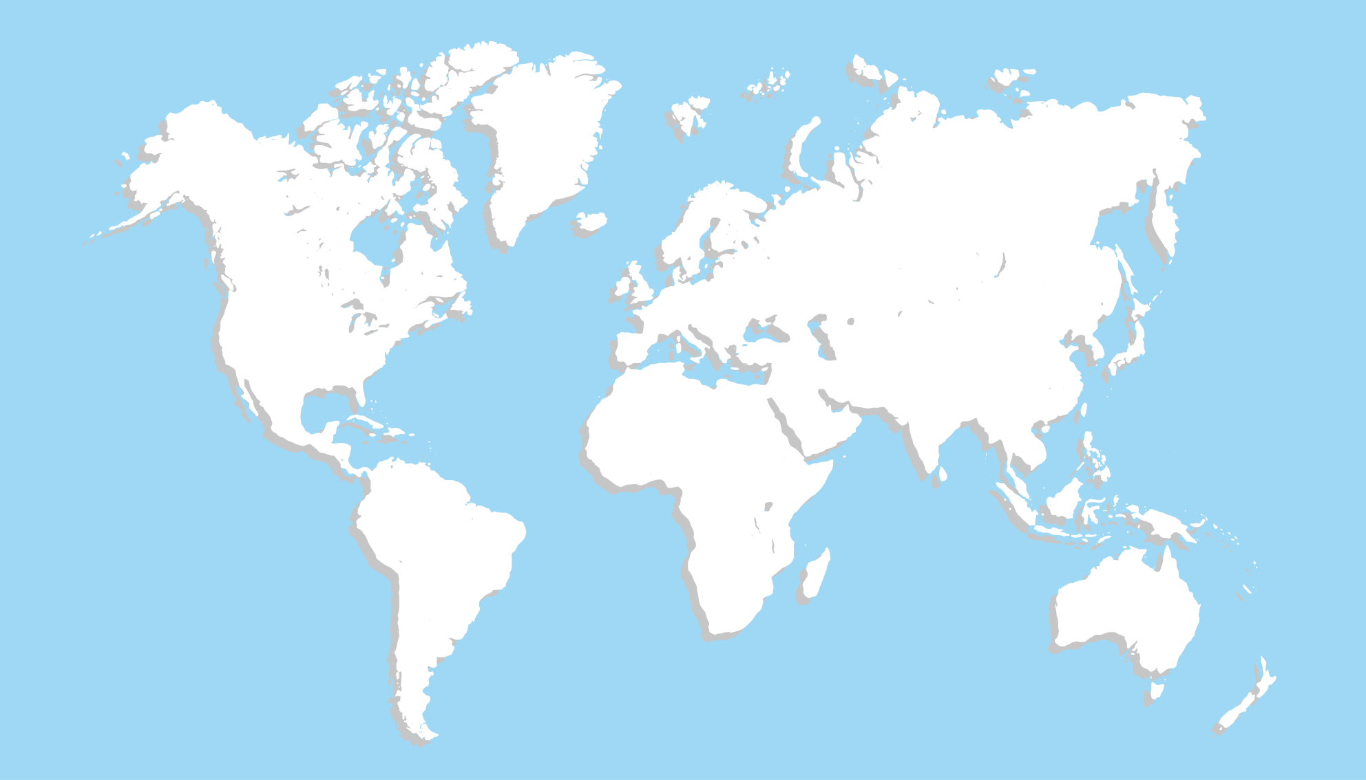 Tapis vinyle carte du monde carte mondiale - TenStickers