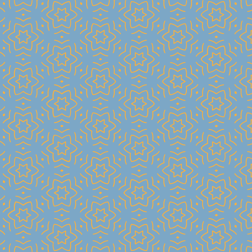 Tapis vinyle étoile motif jaune abstrait - TenStickers