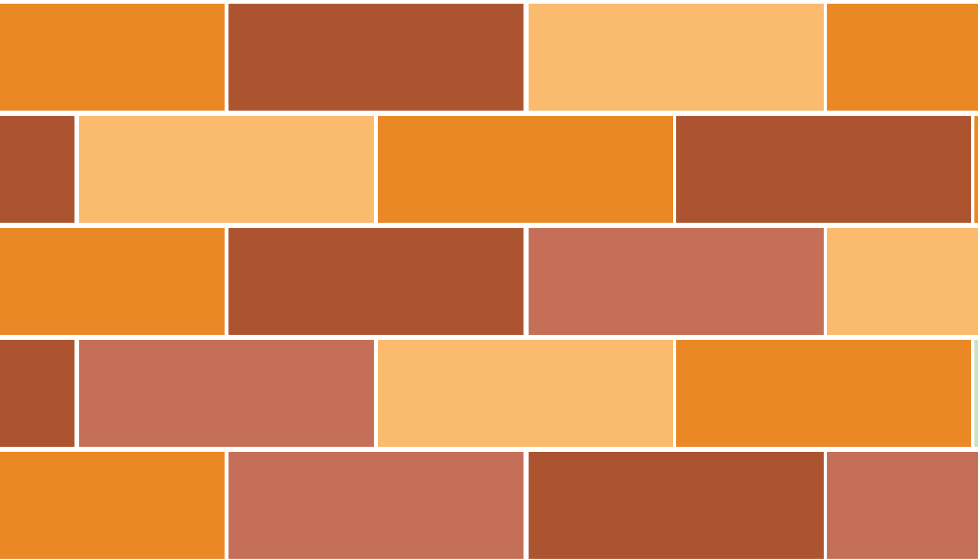 Tapis vinyle salle de bain disposition de briques colorées - TenStickers