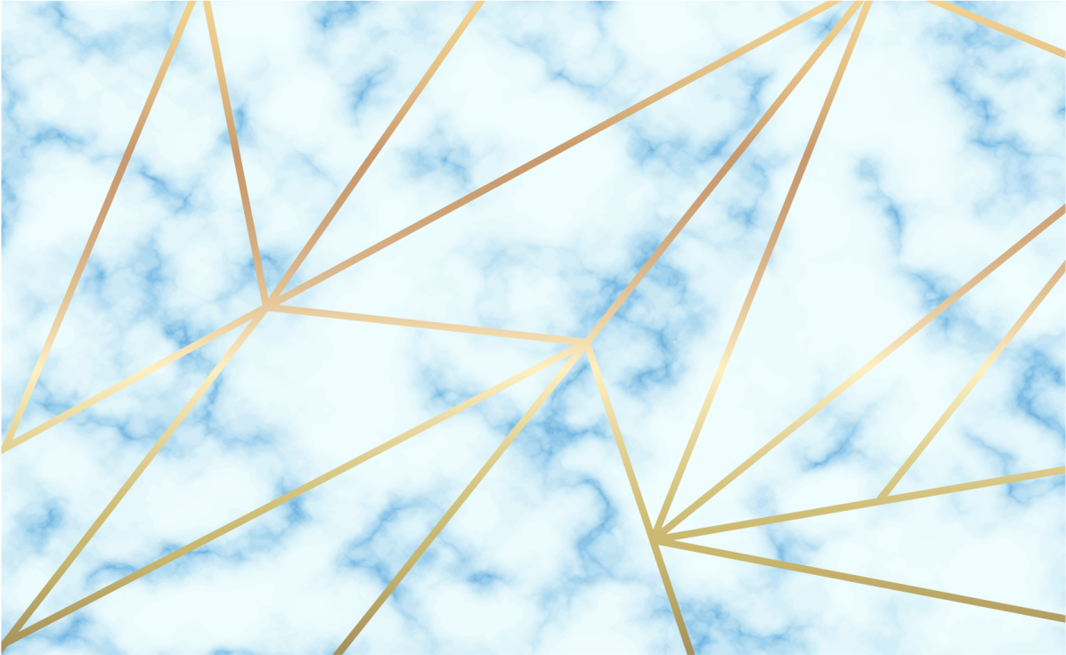 Tapis vinyle marbre motif géométrique élégant - TenStickers