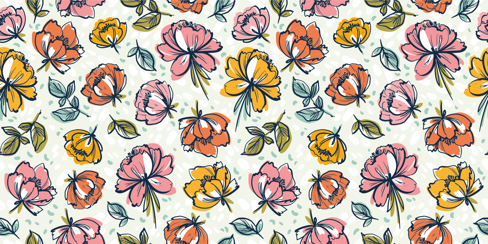 Tapis vinyle plantes conception de jardin fleuri - TenStickers