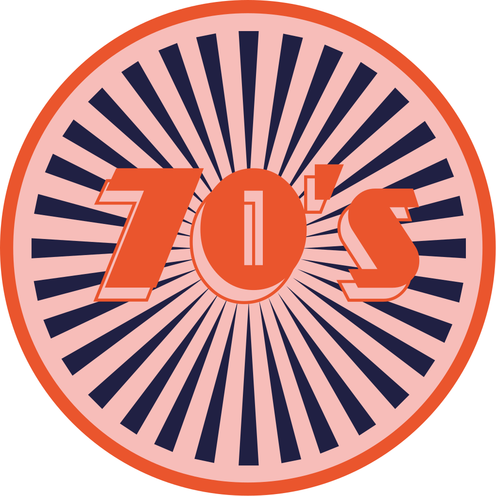 Tapis vinyle vintage style rétro des années 70 - TenStickers