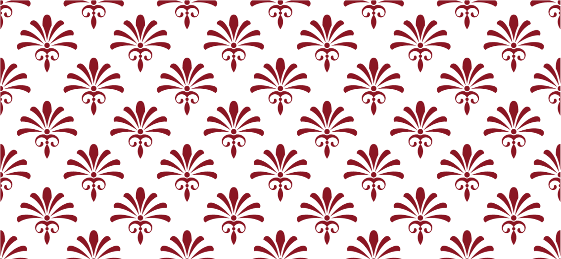 Tapis vinyle design moderne motif floral rouge - TenStickers